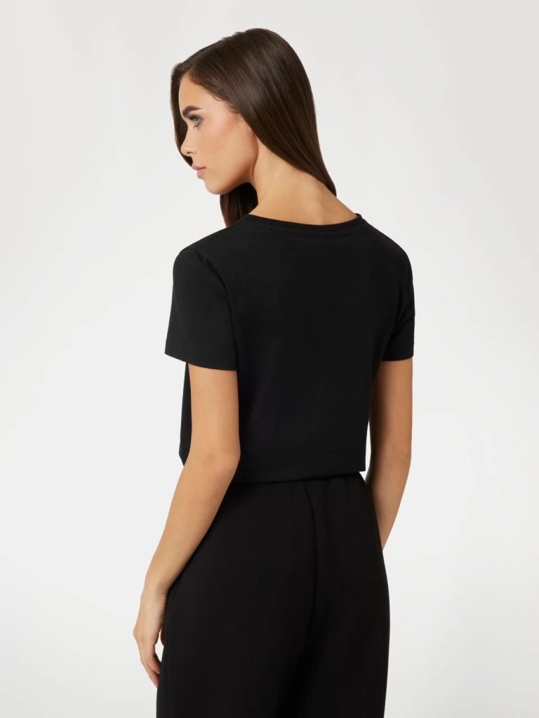 GUESS Rhinestones Logolu Tişört V3BI11J1314 - Siyah