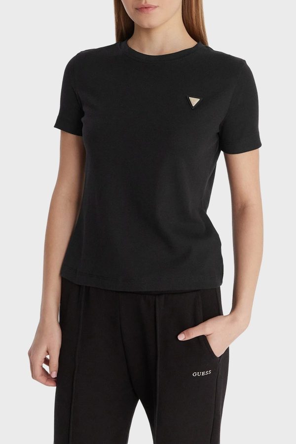 GUESS Üçgen Logolu T-shirt V6RI17KD741