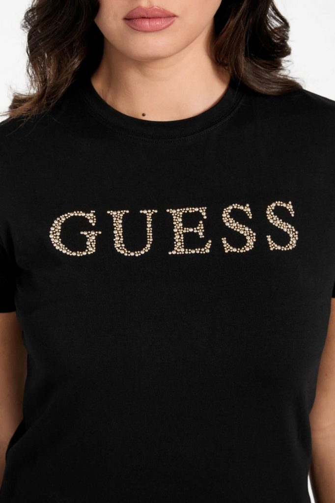 GUESS Athleisure T-shirt V6RI20J1314 - Siyah