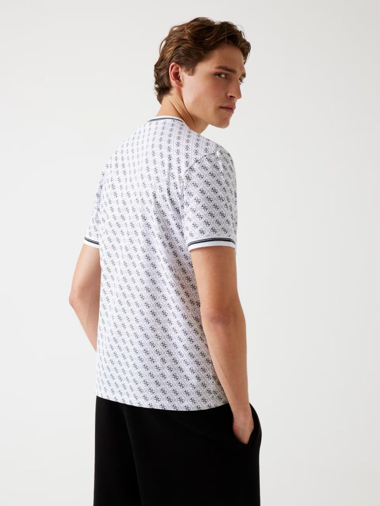 GUESS 4G Logo Tişört  Z2YI05J1314 - Beyaz