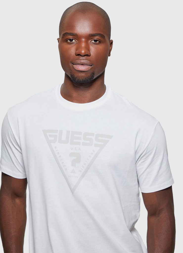 GUESSÜçgen Logolu Tişört  Z4BI02I3Z14 - Beyaz
