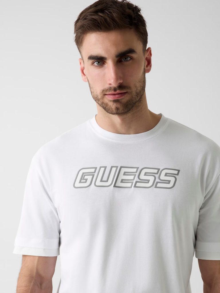 GUESS Baskılı Logo T-Shirt Z6GI01K2835 - Beyaz