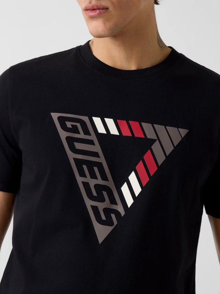 GUESS Üçgen Logo Tişört Z6GI09K2859 - Siyah