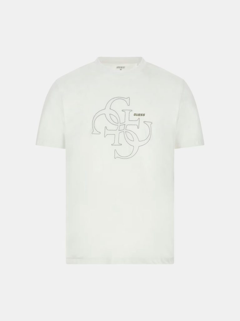 GUESS Nakışlı Logo T-Shirt Z6GI13K2875 - Beyaz