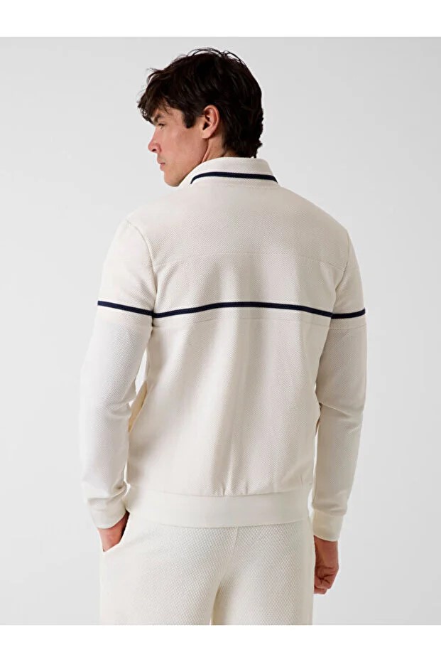 GUESS Tam Kapamalı Sweatshirt  Z6GQ29K3212 - Beyaz