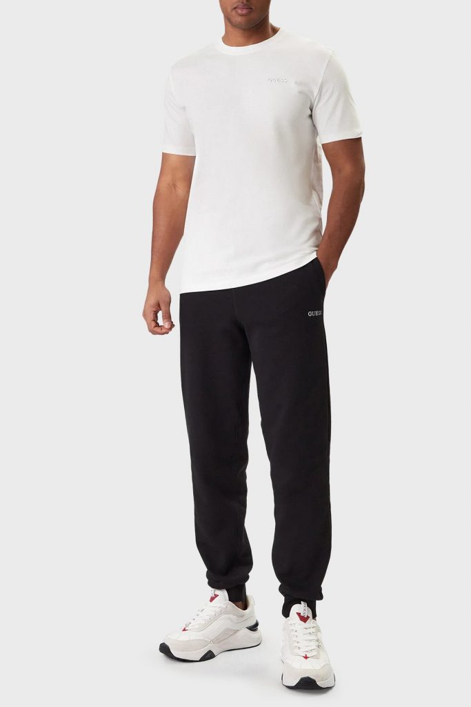 GUESS Pamuklu Regular Fit Logolu Bisiklet Yaka Erkek T Shirt  Z6RI17I3Z14 - Beyaz