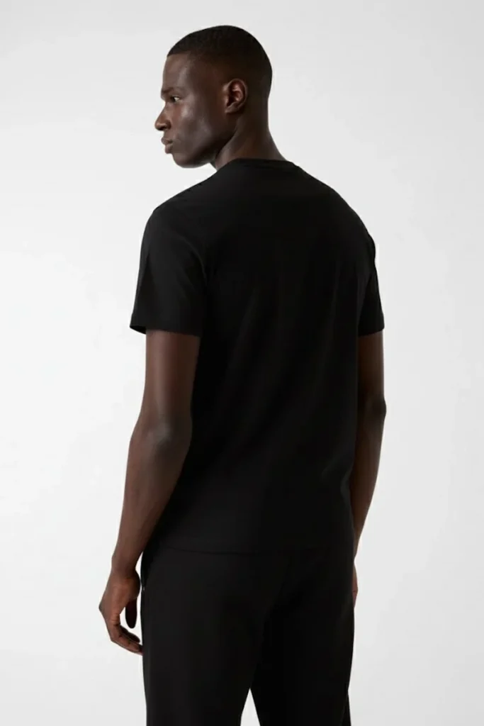 GUESS Pamuklu Regular Fit Logolu Bisiklet Yaka Erkek T Shirt  Z6RI17I3Z14 - Siyah