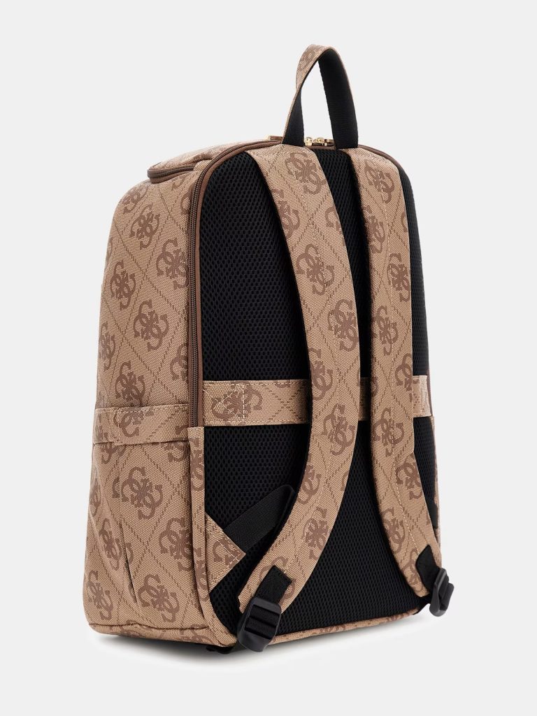 GUESS Berta 4G Logolu Sırt Çantası TWOB8688033 - Latte