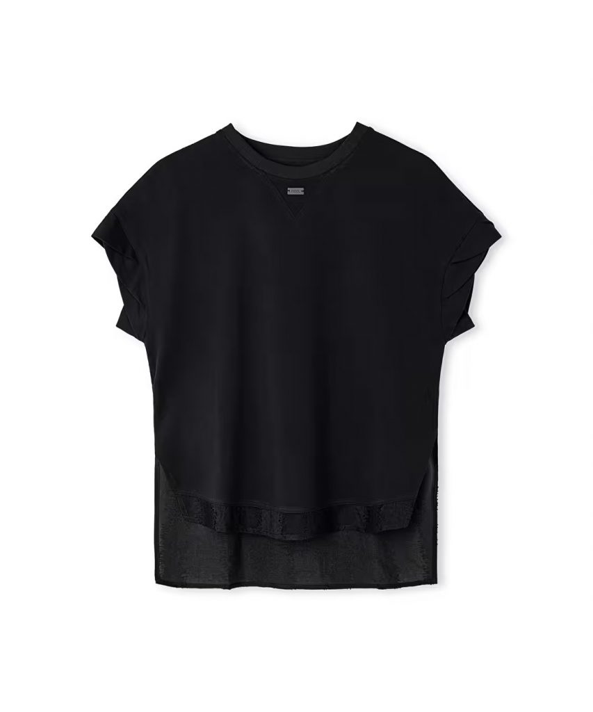 İPEKYOL Kumaş Mix Bluz IS1260006063 - Siyah