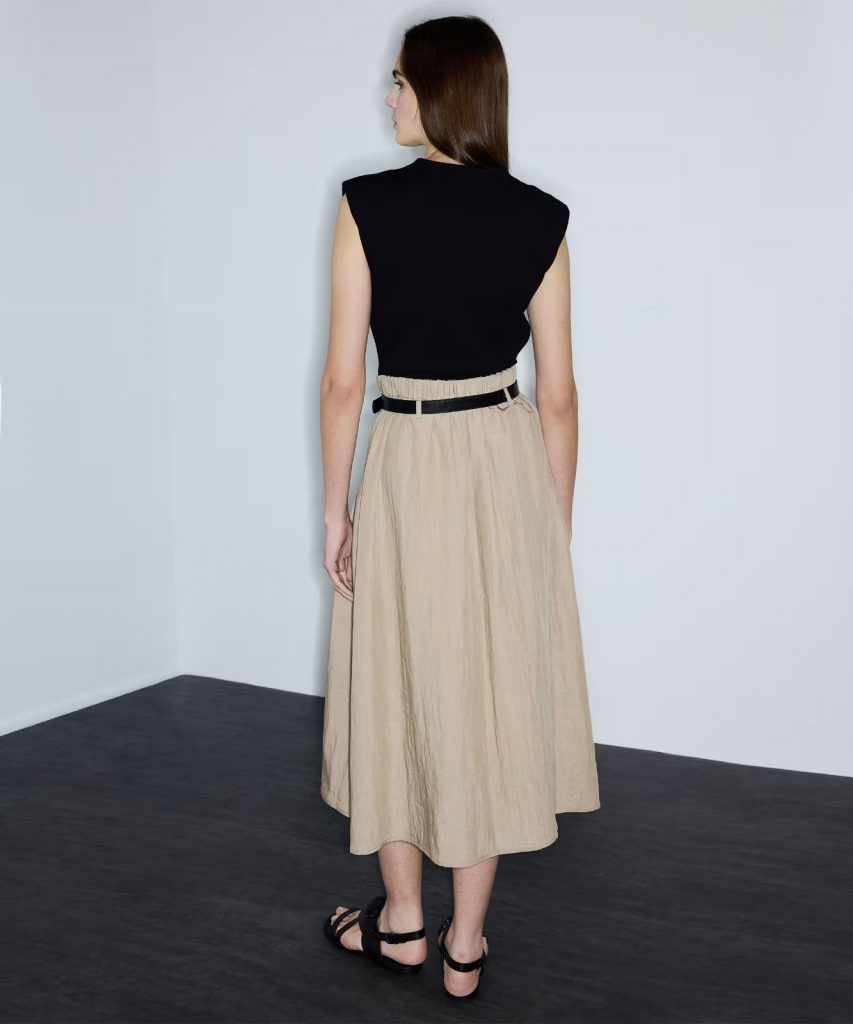 İPEKYOL Çift Parça Görünüm Colorblock Elbise IS1260002207