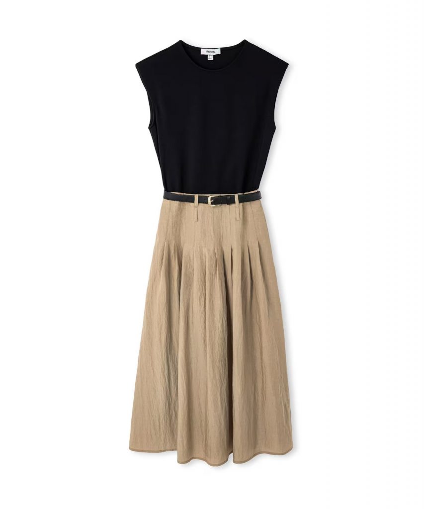 İPEKYOL Çift Parça Görünüm Colorblock Elbise IS1260002207