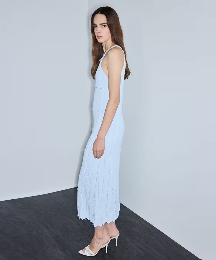 İPEKYOL İşlemeli Ve Ajurlu Elbise IS1260002371 - A.MAVİ