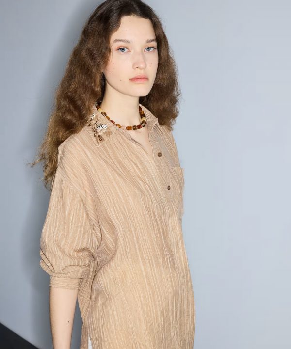 İPEKYOL Nakışlı ve İşlemeli Gömlek IS1260025254