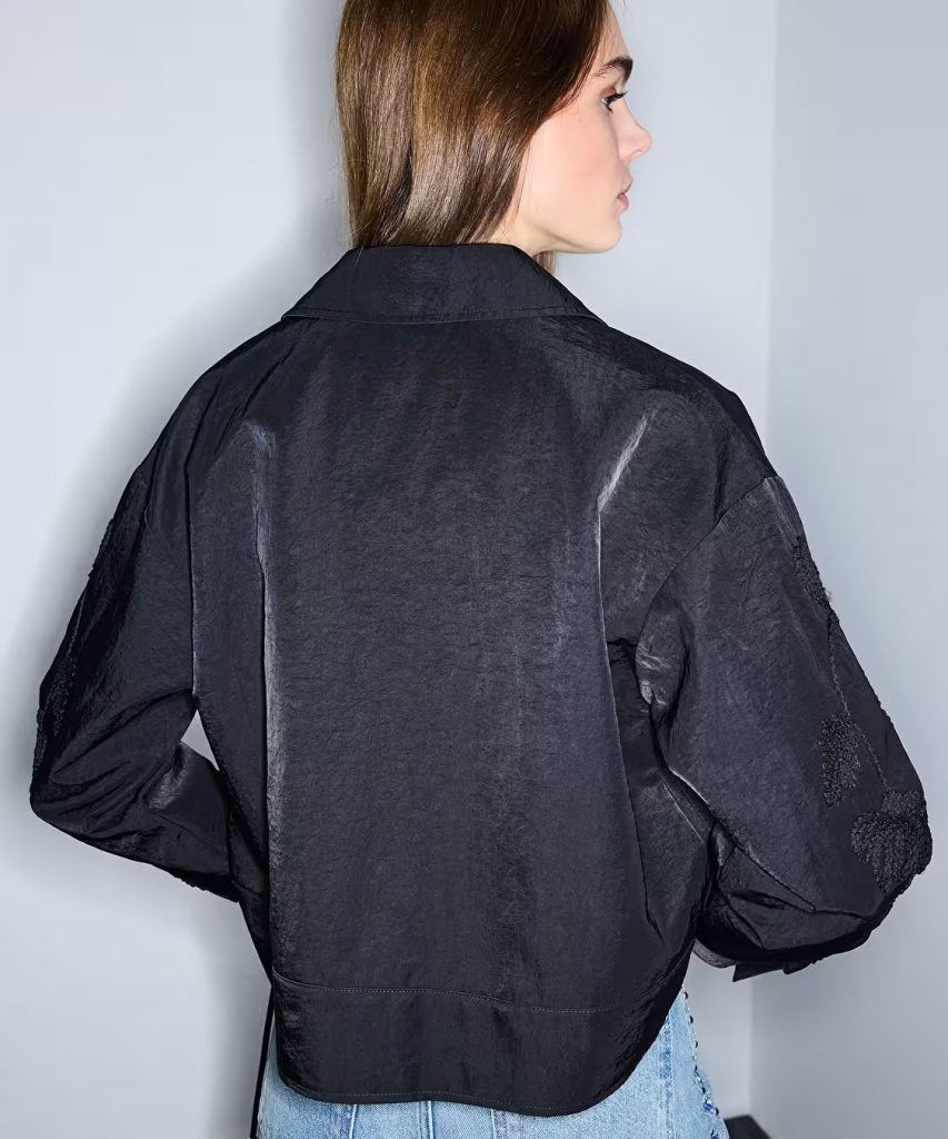 İPEKYOL Nakışlı Mont IS1260012030 - Siyah