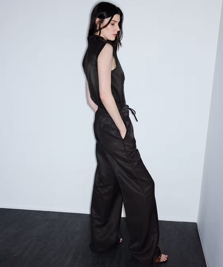 İPEKYOL Belden Bağlamalı Wide Leg Pantolon IS1260003099 - kahve