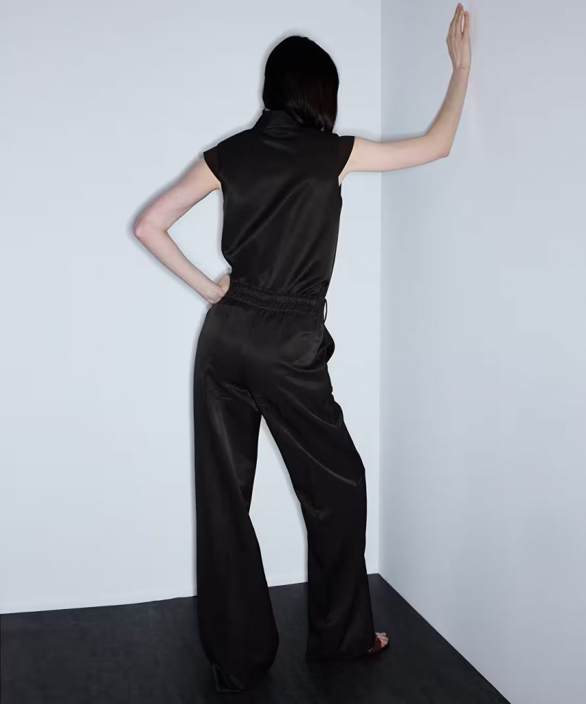 İPEKYOL Belden Bağlamalı Wide Leg Pantolon IS1260003099 - kahve