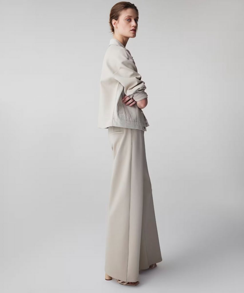 İPEKYOL Kontrast Bel Raw Edge Pantolon IS1260003102 - BEJ