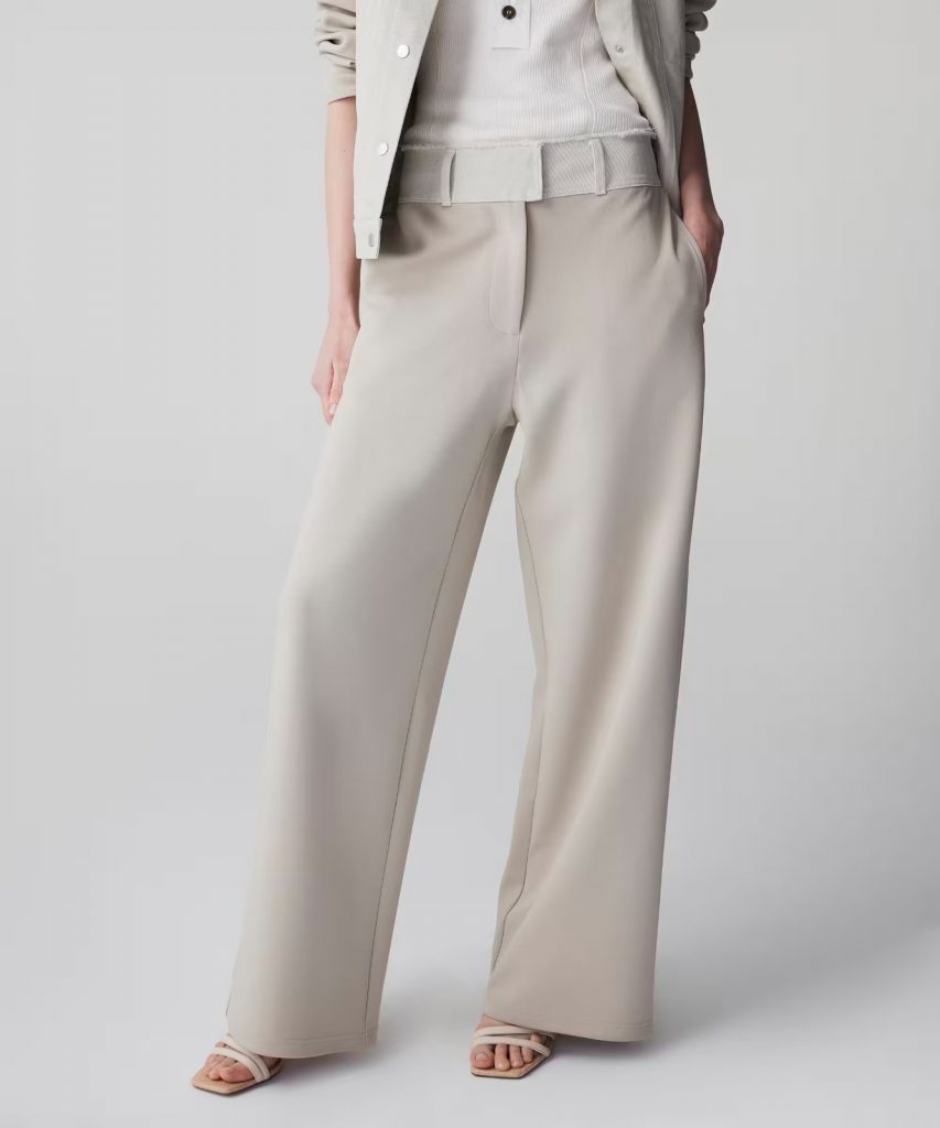 İPEKYOL Kontrast Bel Raw Edge Pantolon IS1260003102 - BEJ