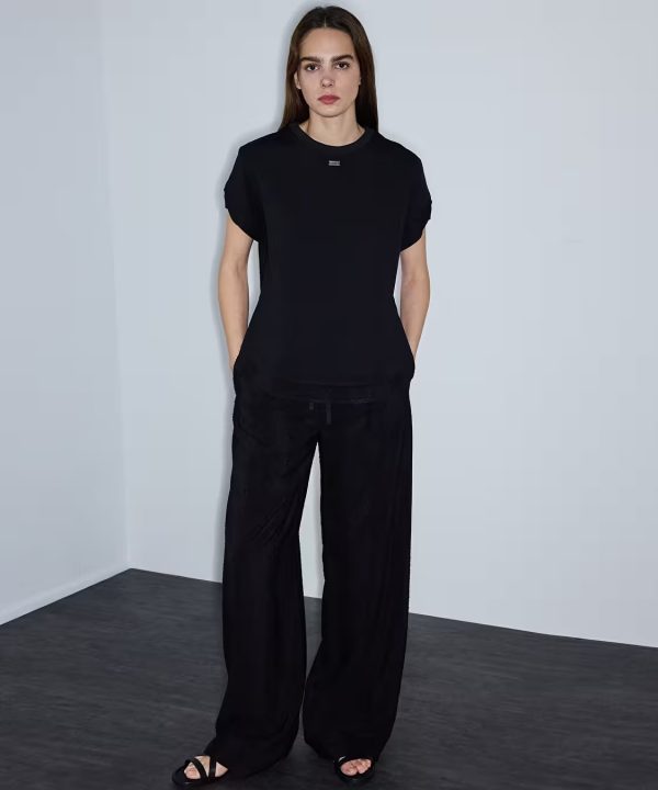 İPEKYOL Jakarlı Wide Leg PantolonIS1260003119