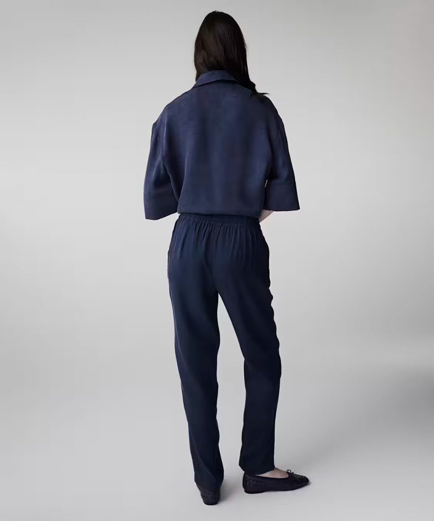 İPEKYOL Belden Bağlamalı Carrot Fit Pantolon IS1260003151 - Lacivert