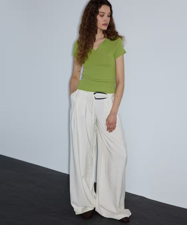 İPEKYOL Metal Tokalı Kuşaklı Pantolon IS1260003244