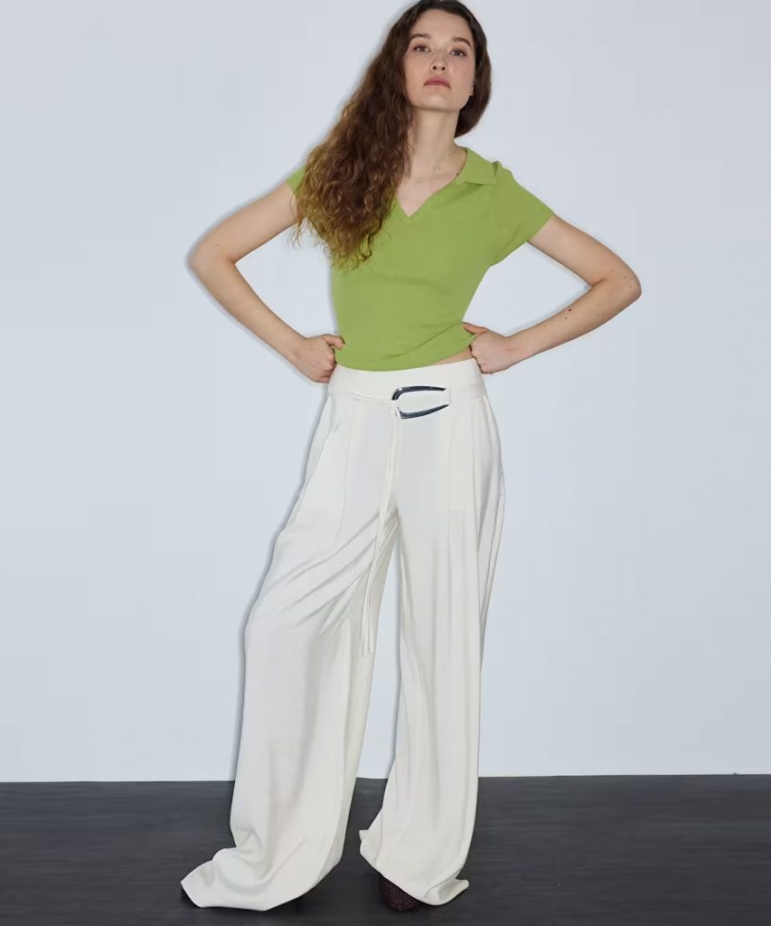 İPEKYOL Metal Tokalı Kuşaklı Pantolon IS1260003244