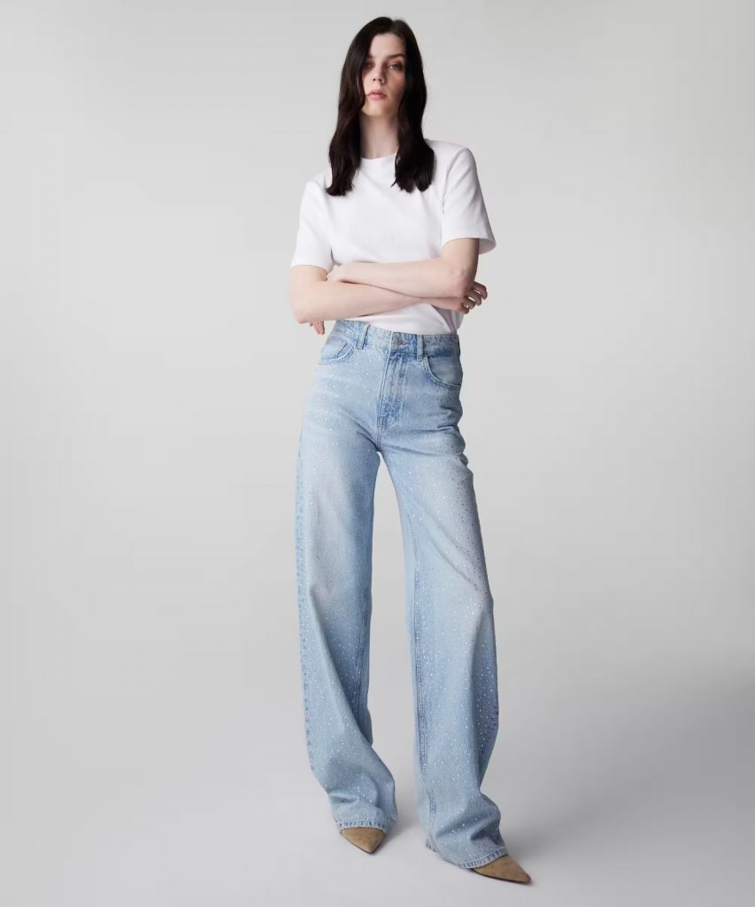 İPEKYOL Hotfix Baskılı Jean Pantolon  IS1260018018