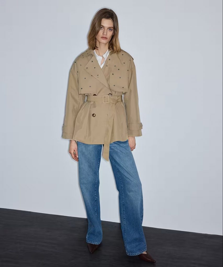 İPEKYOL Strass Taş Aksesuarlı Trençkot IS1260011019