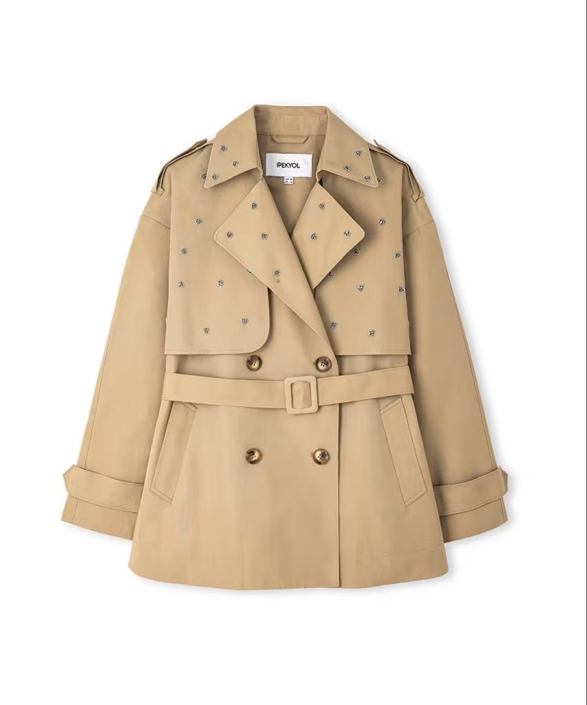 İPEKYOL Strass Taş Aksesuarlı Trençkot IS1260011019