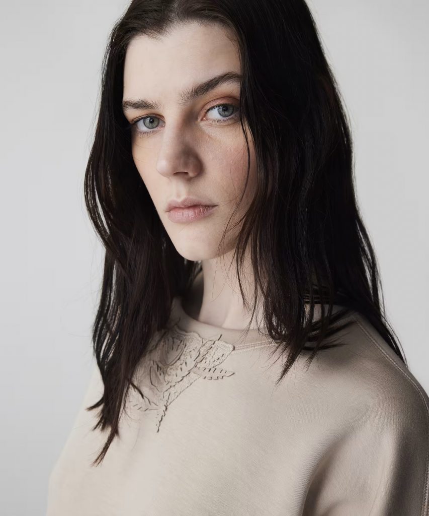 İPEKYOL Aplikeli Sweatshirt IS1260091016 - naturel