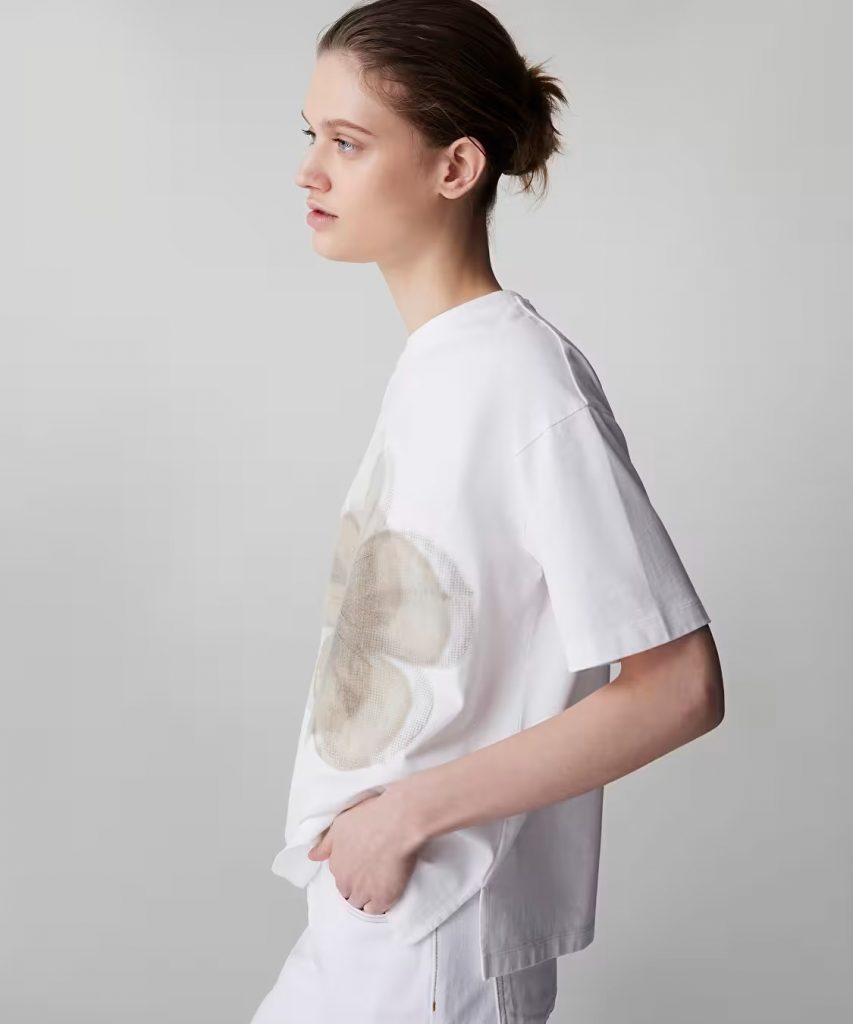 İPEKYOL Görsel Baskılı Ve Nakışlı Tişört  IS1260070074 - Beyaz