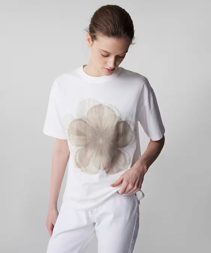 İPEKYOL Görsel Baskılı Ve Nakışlı Tişört  IS1260070074 - Beyaz