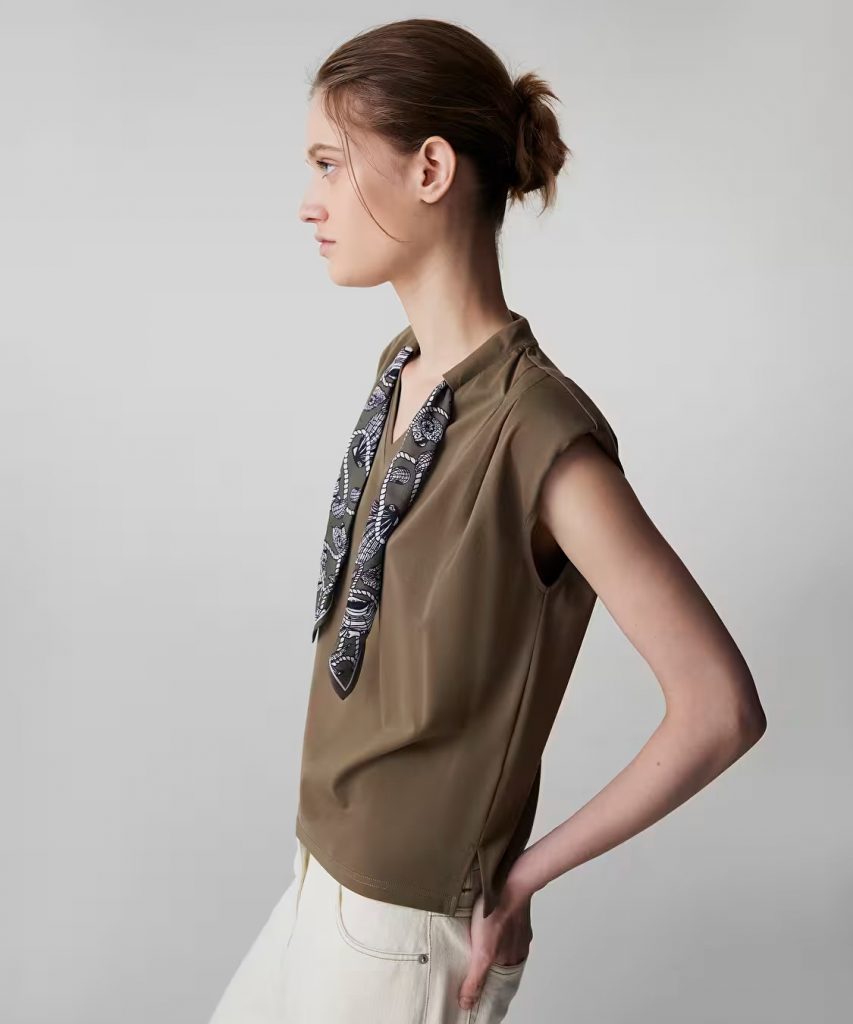 İPEKYOL Fular Aksesuarlı Tişört  IS1260070077