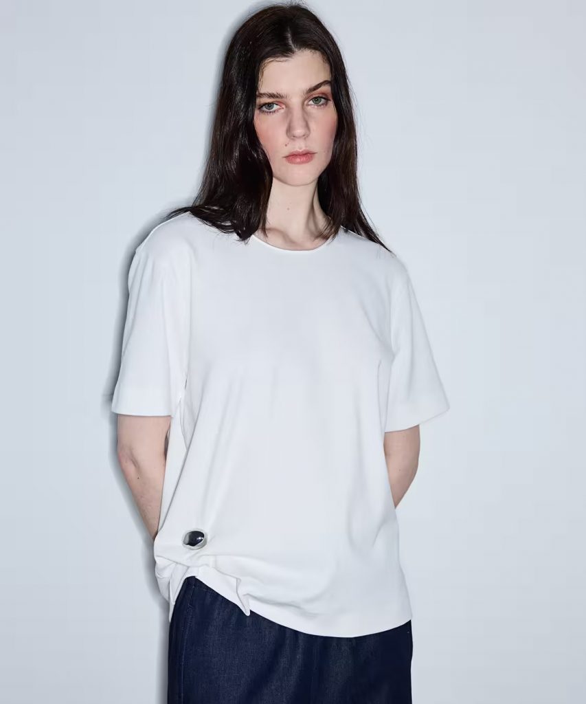 İPEKYOL Metal Aksesuarlı Tişört IS1260070085 - EKRU