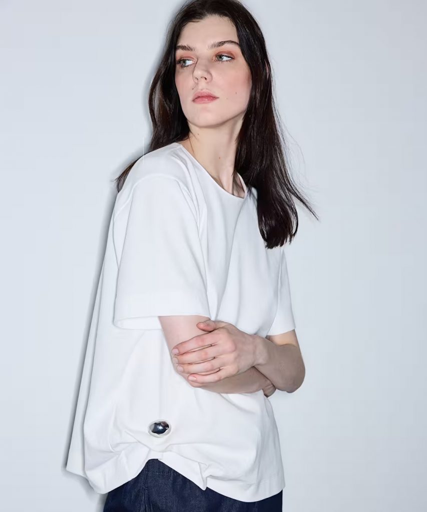 İPEKYOL Metal Aksesuarlı Tişört IS1260070085 - EKRU