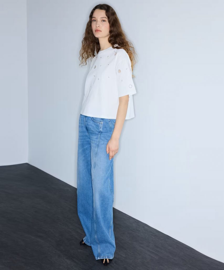 İPEKYOL Karma Aksesuarlı Cutout Tişört  IS1260070230