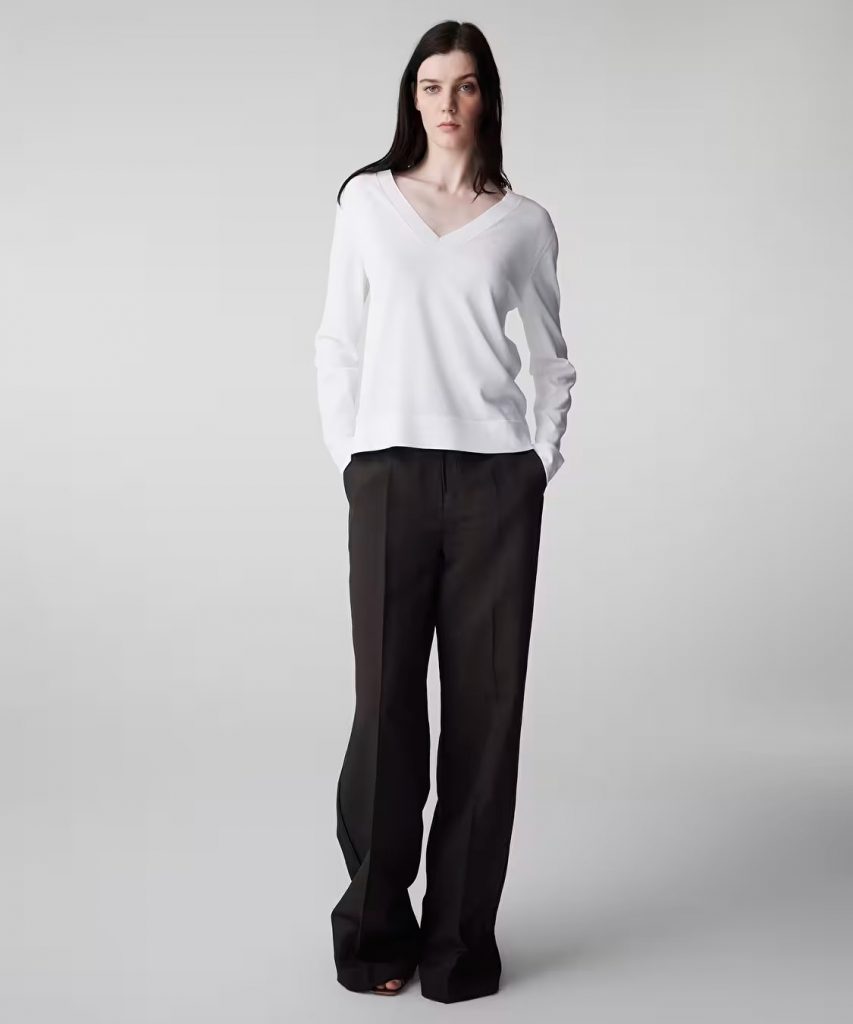 İPEKYOL V Yaka Basic Triko IS1260050081 - EKRU