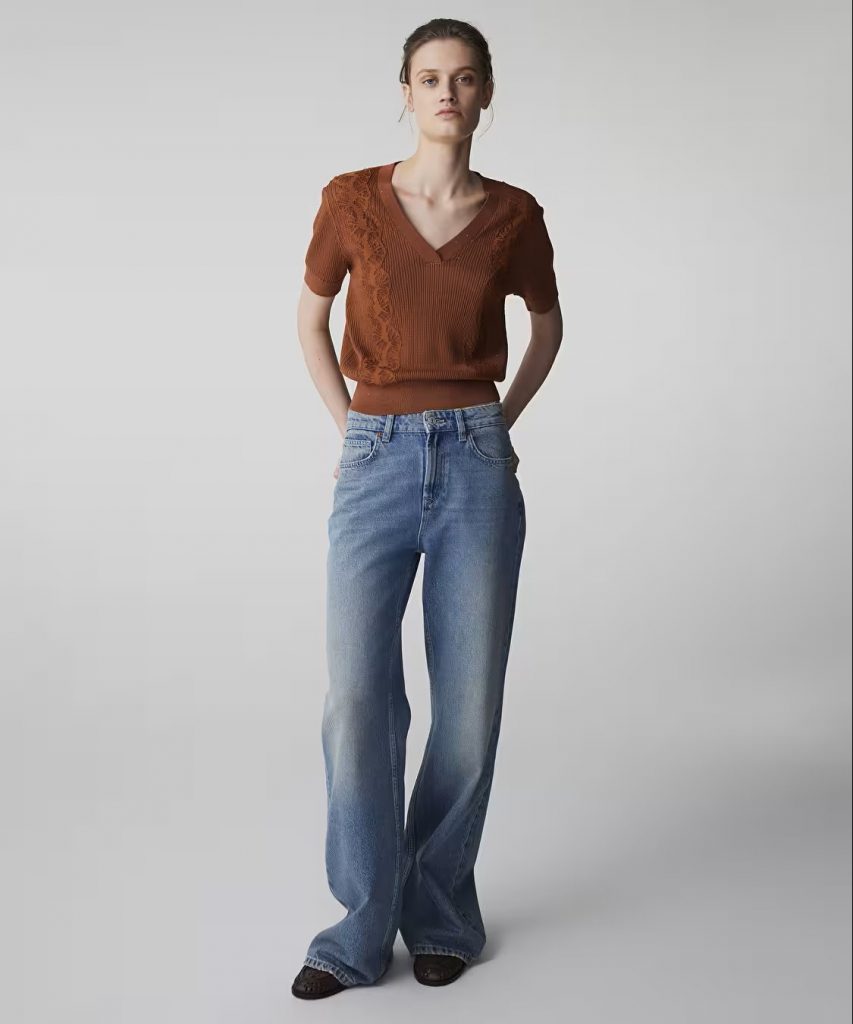 İPEKYOL Nakışlı Ajurlu Triko IS1260050082 - TARÇIN