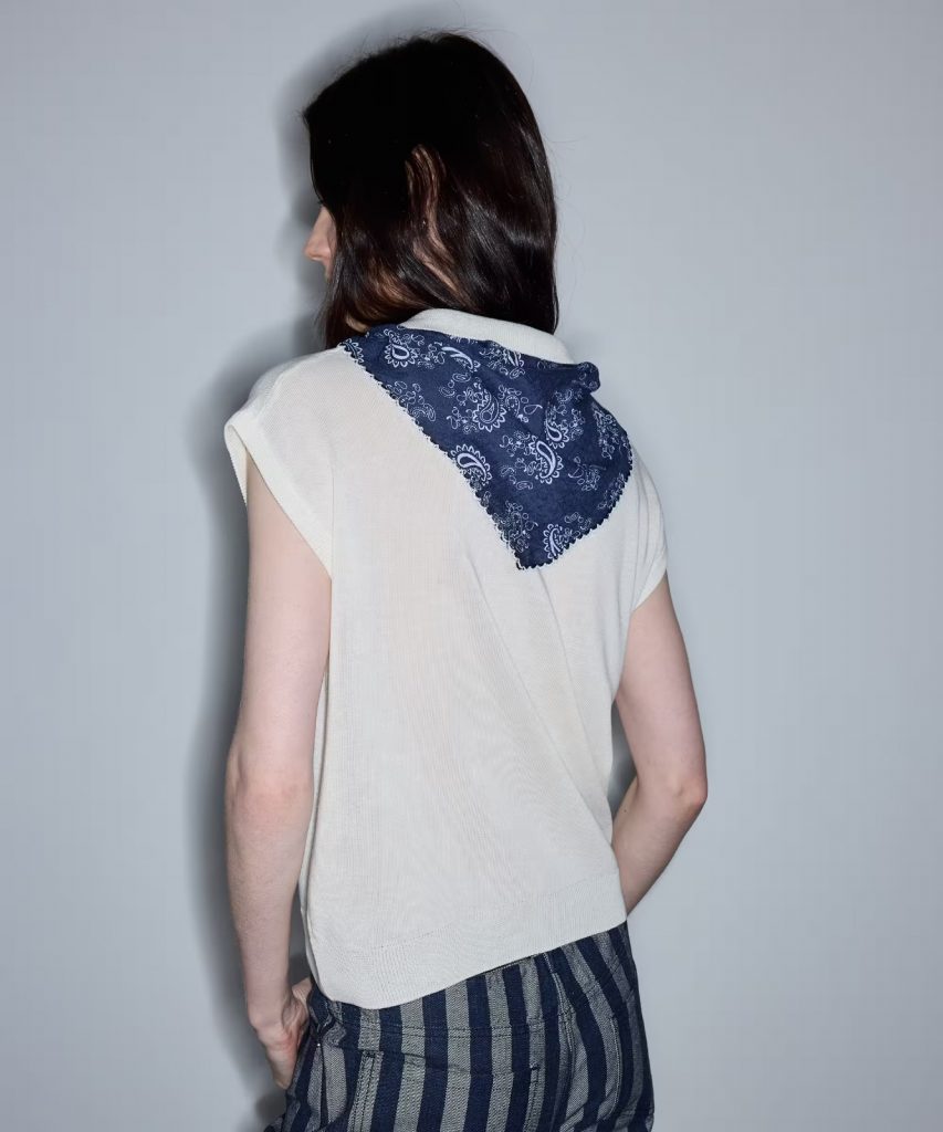 İPEKYOL Fular Aksesuarlı Triko IS1260050086 - Beyaz