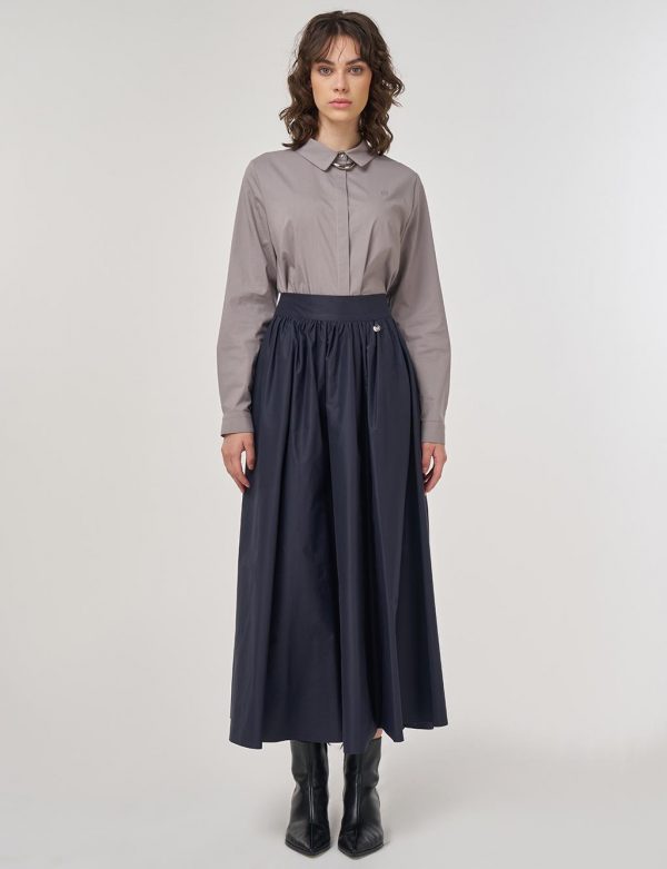 KAYRA Yüksel Bel Kloş Etek 12014