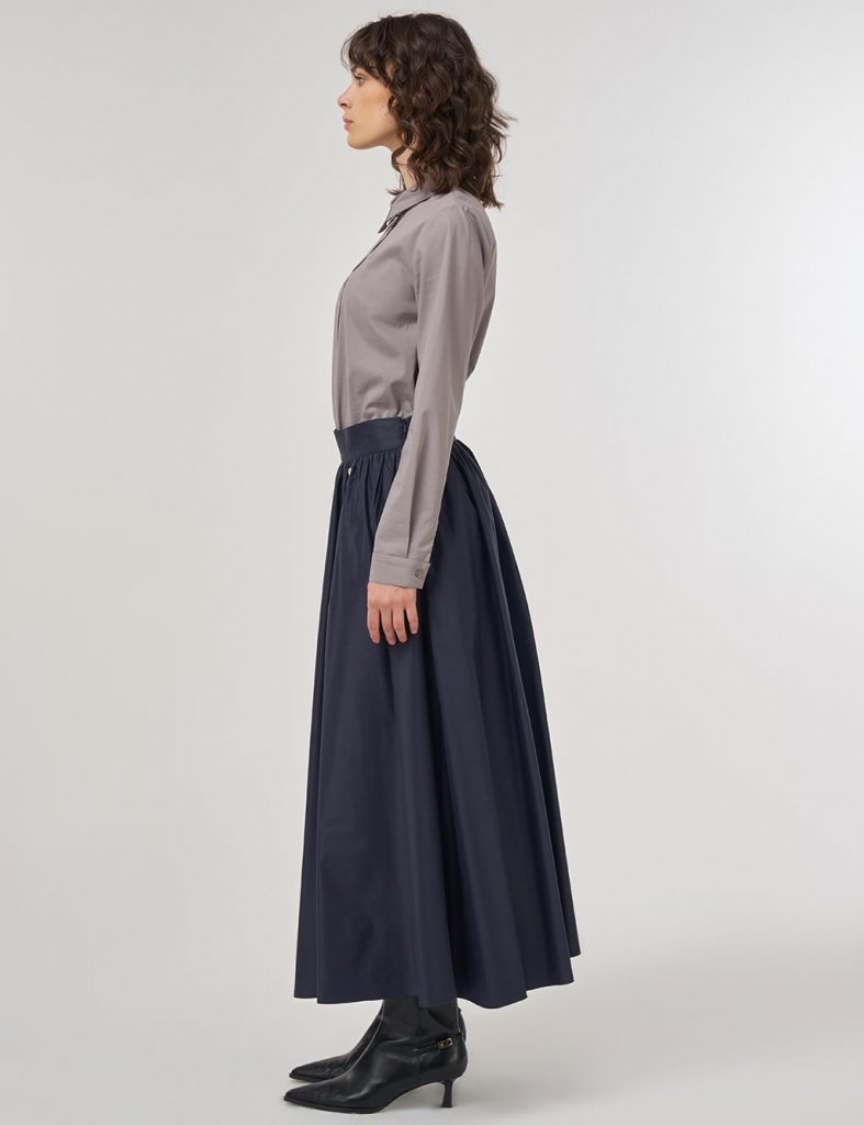 KAYRA Yüksel Bel Kloş Etek 12014