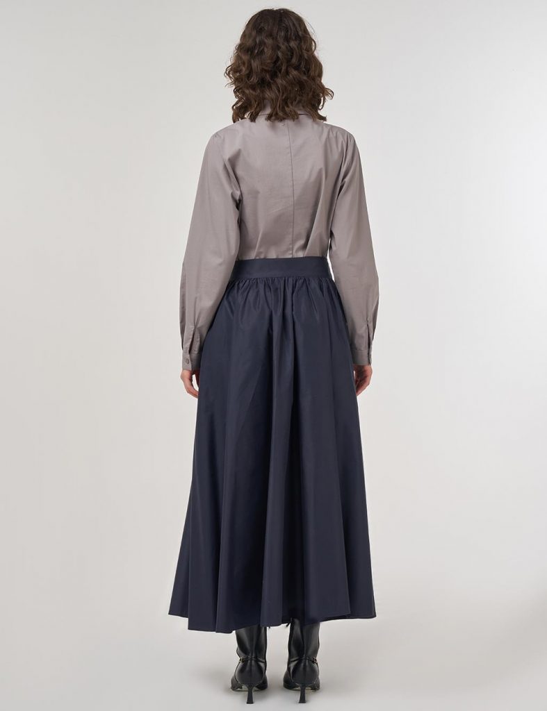 KAYRA Yüksel Bel Kloş Etek 12014 - KARMA