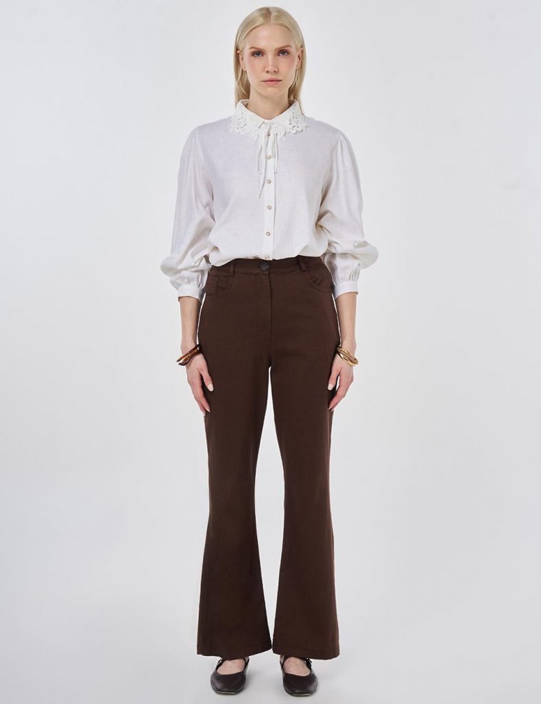 KAYRA İspanyol Paça Denim Pantolon 19093