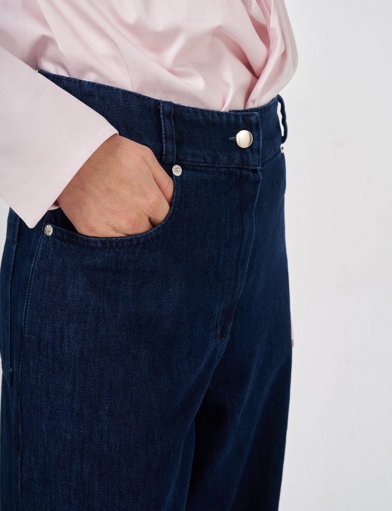 KAYRA Yıkamalı Tifsitmeli Denim Pantolon 19007 - KARMA