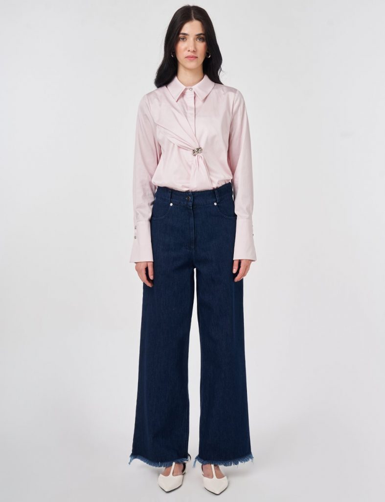 KAYRA Yıkamalı Tifsitmeli Denim Pantolon 19007 - KARMA