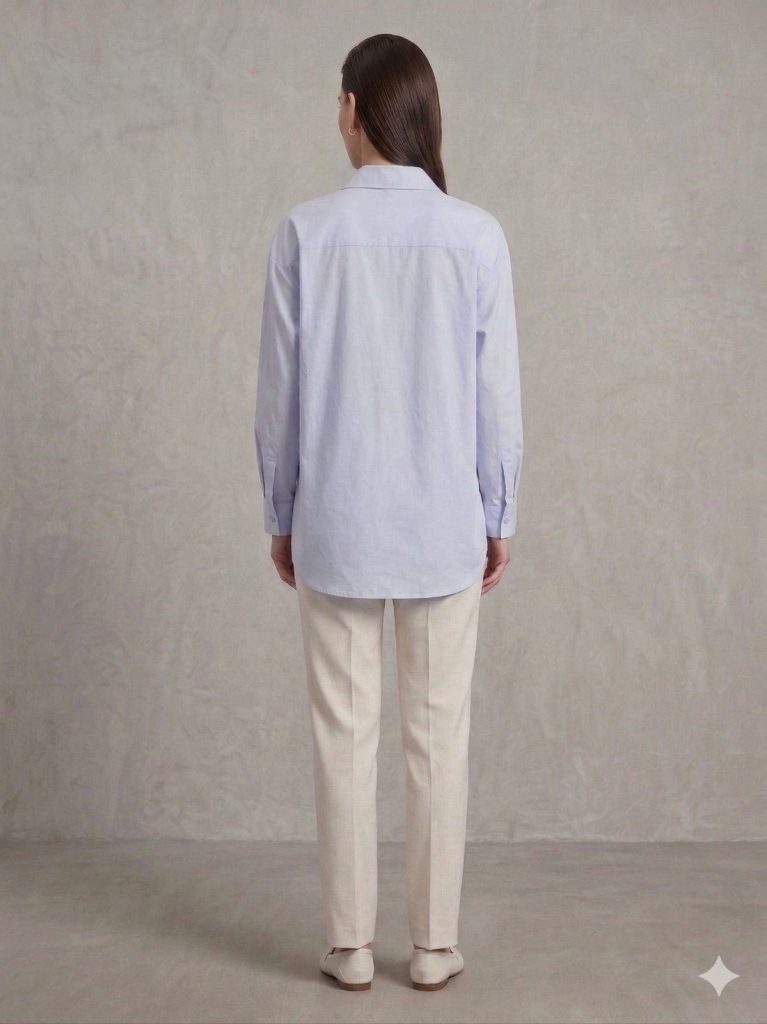 KAYRA Boncuk İşlemeli Tunik 21046 - MAVİ