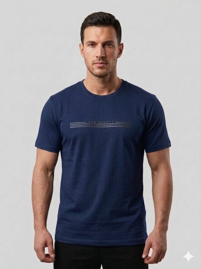 DİOR Göğüs Baskılı T-shirt 2617002 - Lacivert