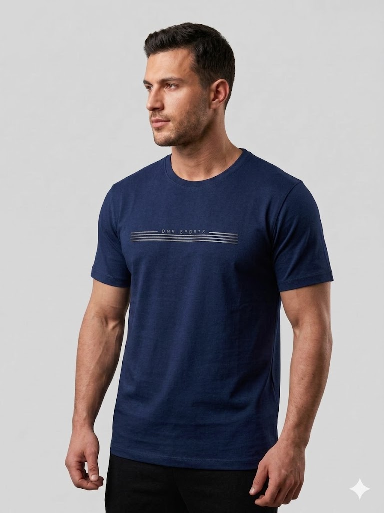DİOR Göğüs Baskılı T-shirt 2617002 - Lacivert