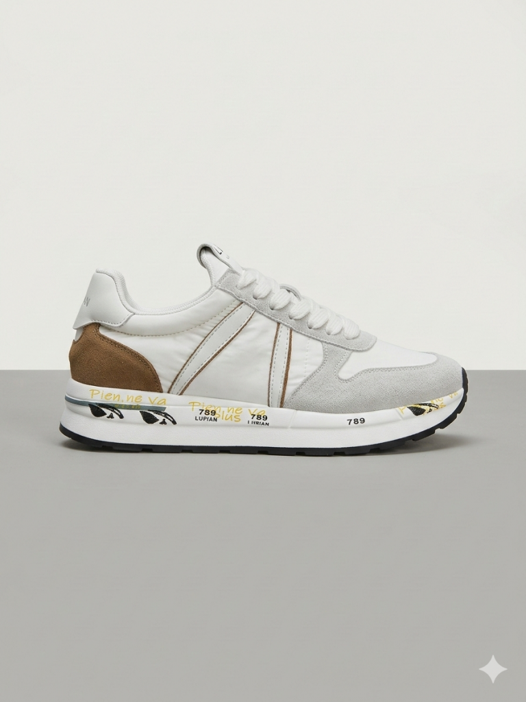 LUFİAN Bağcıklı Erkek Spor Ayakkabı  111230305 - Beyaz