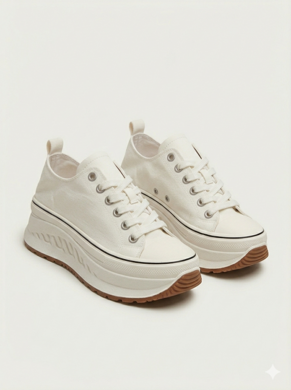 LUFİAN Kalın Taban Bağcıklı Sneaker 121230092